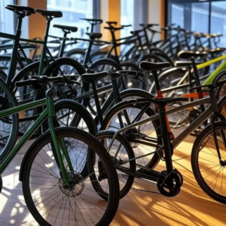 Overzicht van het BikeMorra fietsassortiment in actie met verschillende fietstypes