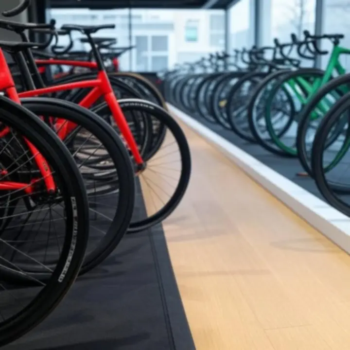 Overzichtsfoto van moderne fietsen in de BikeMorra catalogus